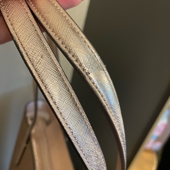 Kate Spade Nutcracker Glitter Tinsel Tote in Rose Gold +Matching Wallet Bundle! - Picture 8 of 10